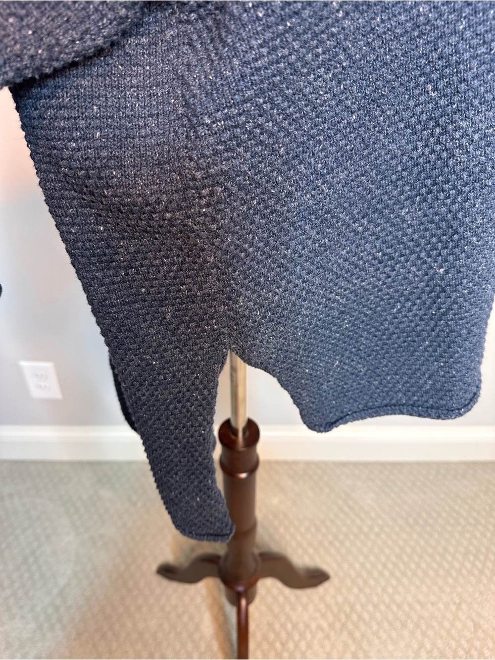 Sz S Free People Beach set Hailee knit sweater set in navy wide leg pants - Picture 8 of 15
